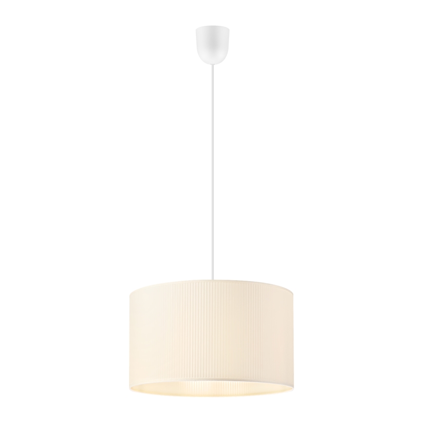 Závesný luster na lanku SIRJA PLISADO 1xE27/15W/230V priemer 35 cm krémový
