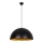 Závesný luster na lanku SIVANI 1xE27/40W/230V pr. 60 cm čierna/medená