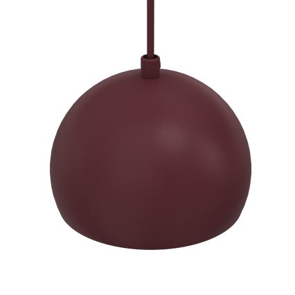Závesný luster na lanku SOOL 1xE27/15W/230V, priemer 15 cm, bordový