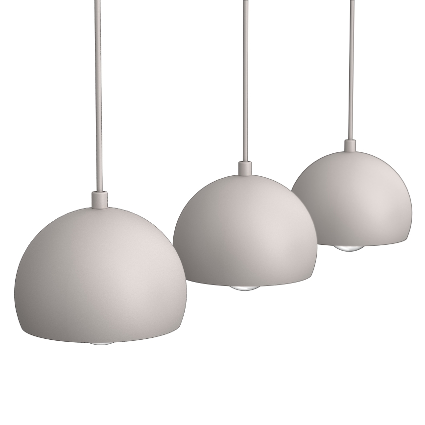 Závesný luster na lanku SOOL 3xE27/15W/230V krémový