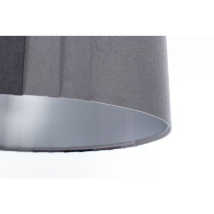 Závesný luster na lanku STRIPES 1xE27/60W/230V pr. 40 cm sivý