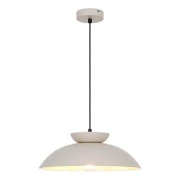 Závesný luster na lanku SUPERB 1xE27/40W/230V béžový