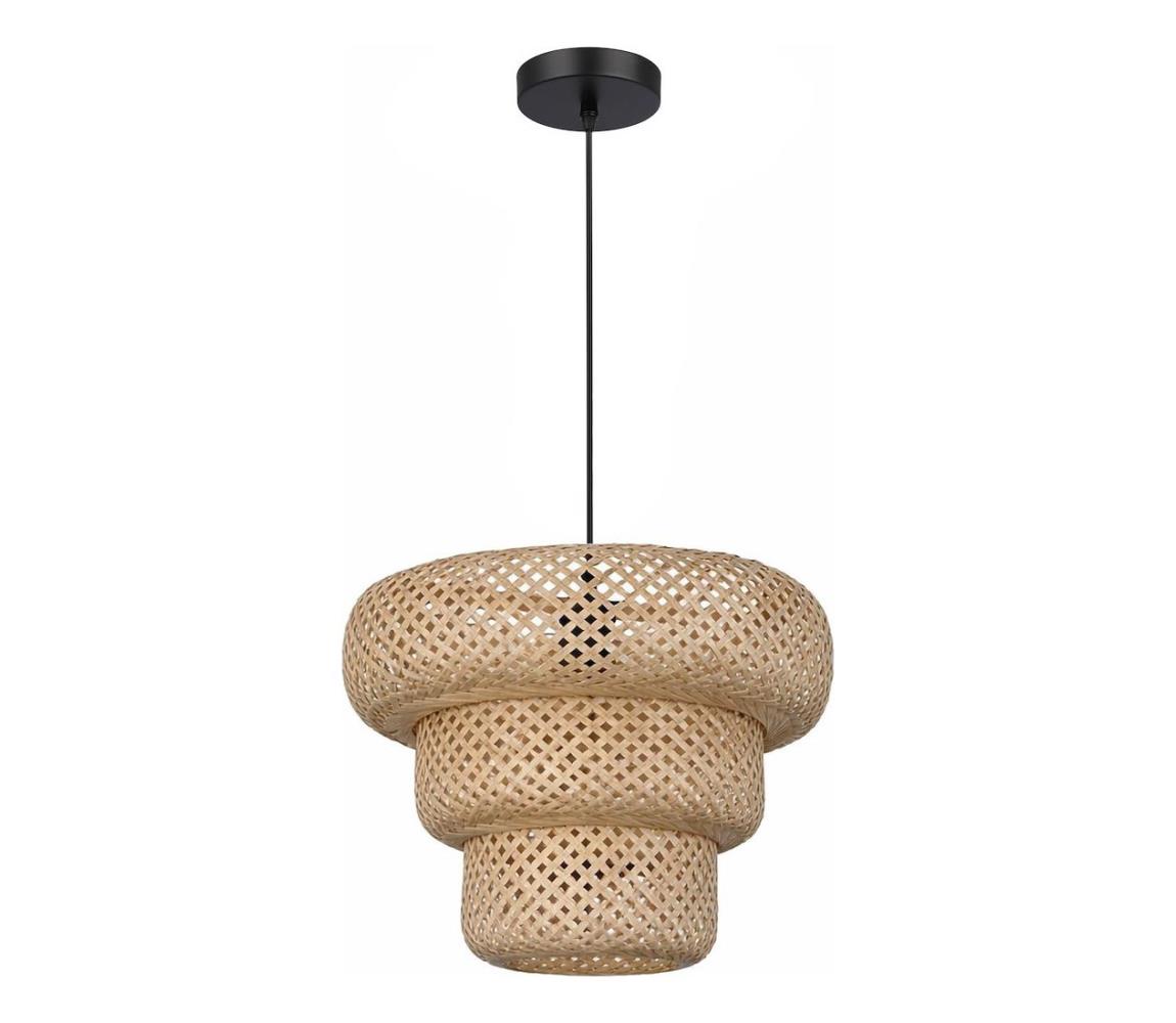 Závesný luster na lanku TULUM 1xE27/15W/230V pr. 35 cm bambus ML2586