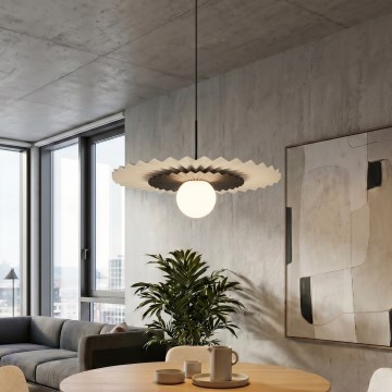 Závesný luster na lanku UMBRA 1xG9/8W/230V čierna/biela