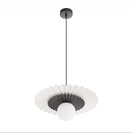 Závesný luster na lanku UMBRA 1xG9/8W/230V čierna/biela