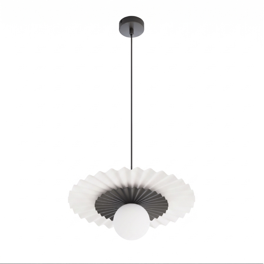 Závesný luster na lanku UMBRA 1xG9/8W/230V čierna/biela