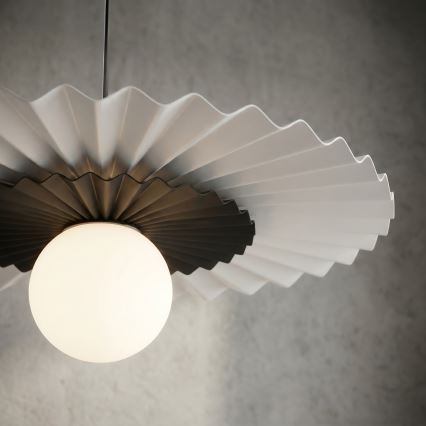 Závesný luster na lanku UMBRA 1xG9/8W/230V čierna/biela