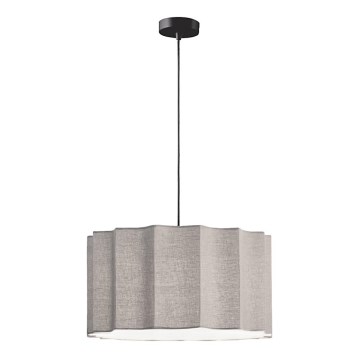 Závesný luster na lanku WAVY 1xE27/14W/230V sivý