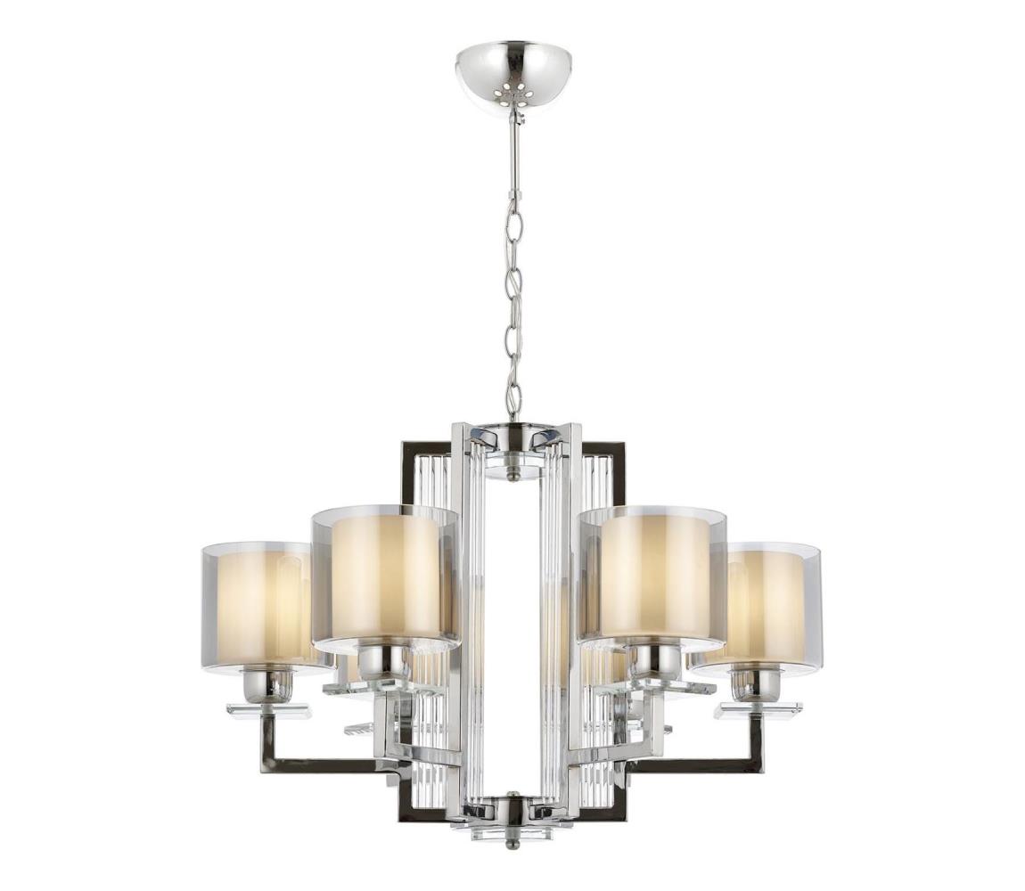 Závesný luster na reťazi VARANA 6xE27/40W/230V lesklý chróm 301AUR1187