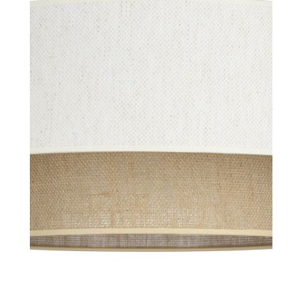 Závesný luster NATIA na lanku 1xE27/60W/230V, pr. 45 cm, biela/hnedá