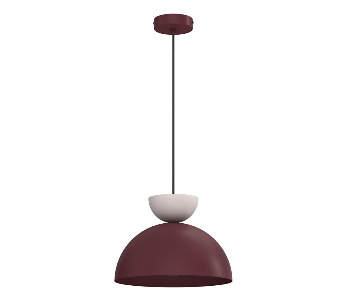 Závesný luster NEVIS 1xE27/15W/230V, priemer 29 cm, bordový 9715A