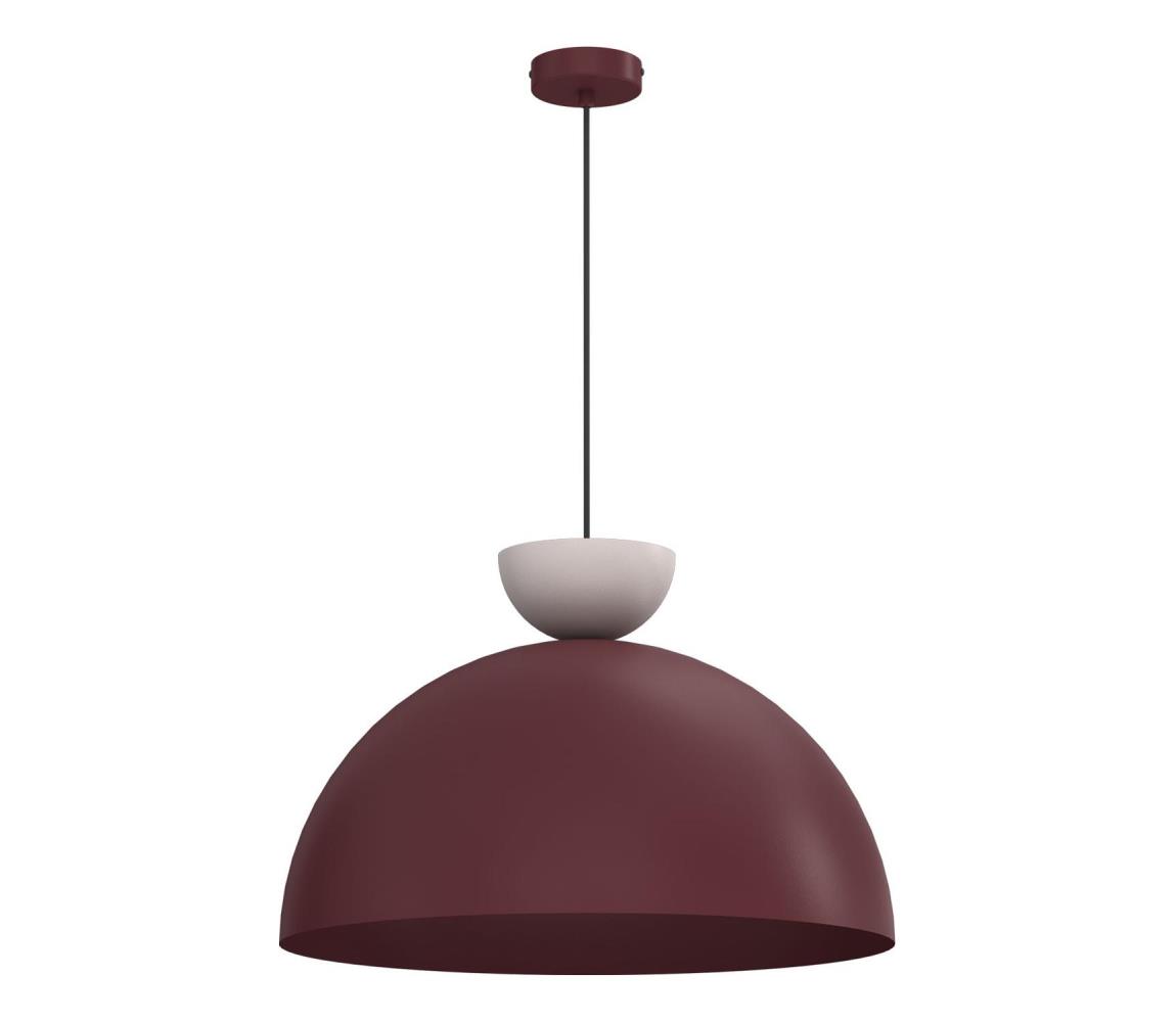 Závesný luster NEVIS na lanku 1xE27/15W/230V pr. 50 cm bordová 9717A