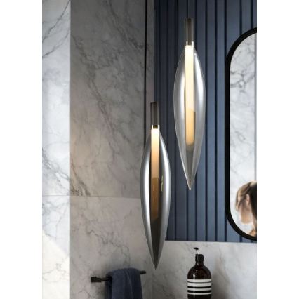 Závesný luster NORDIC na lanku 1xG9/5W/230V, čierny chróm