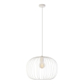 Závesný luster OVELLA 1xE27/15W/230V, priemer 46 cm, krémový