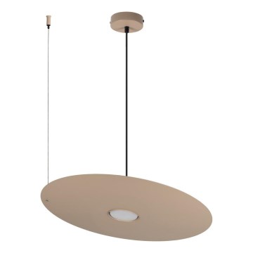Závesný luster PIATTO na lanku, 1xGX53/15W/230V, pr. 45 cm, béžový
