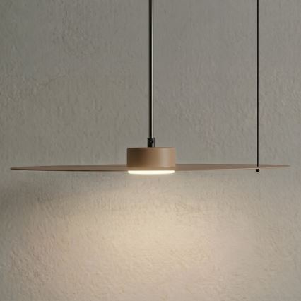 Závesný luster PIATTO na lanku, 1xGX53/15W/230V, pr. 45 cm, béžový