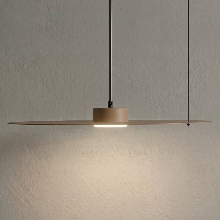 Závesný luster PIATTO na lanku, 1xGX53/15W/230V, pr. 45 cm, béžový