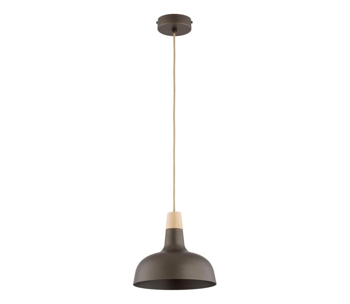 Závesný luster RODOS 1xE27/15W/230V hnedý 61630