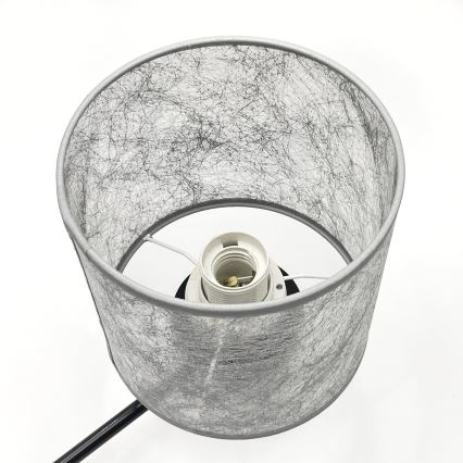 Závesný luster ROSA na reťazi, 3xE27/60W/230V, čierna/šedá