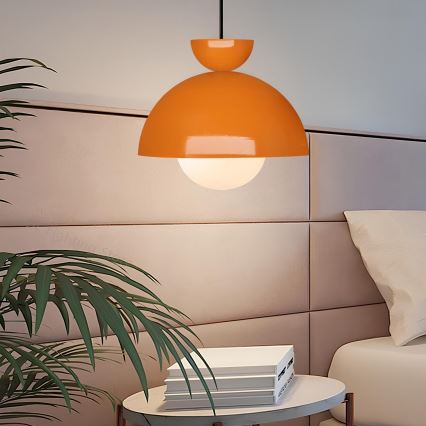 Závesný luster SALVA 1xE27/15W/230V oranžový
