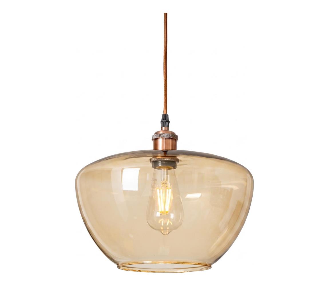Briloner Závesný luster SEES E27/60W/230V dymový/hnedý AI0179+NSBL1194