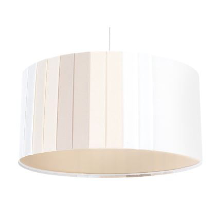 Závesný luster STRIPES 1×E27/60W/230V, Ø 60 cm, krémový