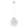 Závesný luster UGO na lane 1xE27/15W/230V Ø 40 cm biela/lesklý chróm