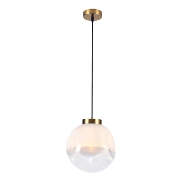 Závesný luster VANA na lanku 1xE27/40W/230V biela/zlatá