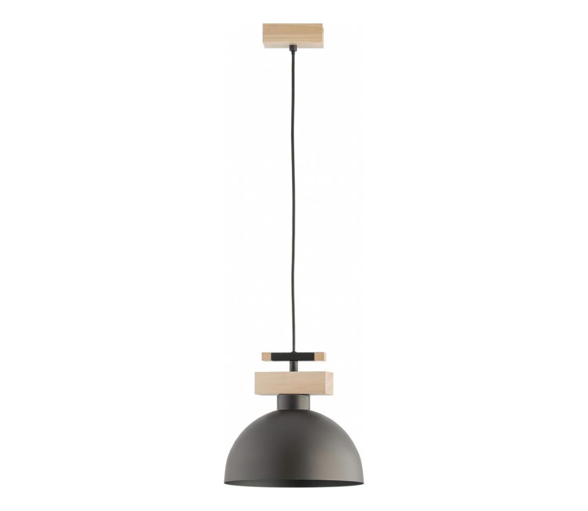 Závesný luster VERTA s lankom 1xE27/15W/230V hnedá/béžová 61621