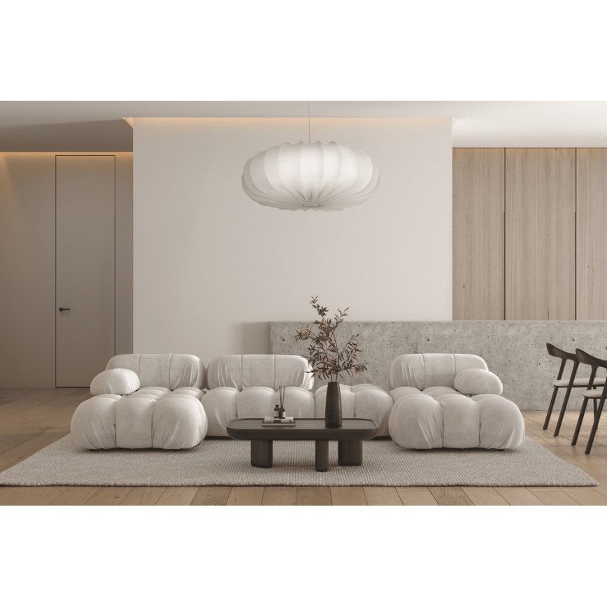 Závesný lustre CAFEE 1xE27/40W/230V pr. 66 cm biela