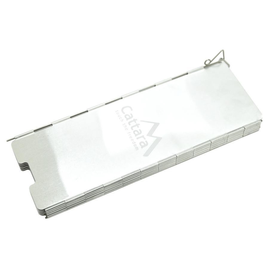 Závetrie pre varič 24x83cm matný chróm