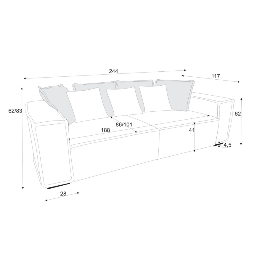 Zelená pohovka BOLZANO