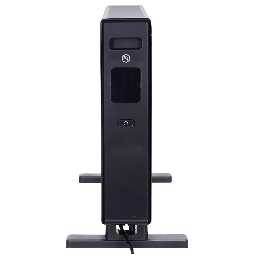 ZEVENTI - Elektrický priamotop/konvektor s LCD displejom 1250/2000W/230V čierna + diaľkové ovládanie