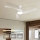 ZEVENTI - LED stmievateľný stropný ventilátor AERYS LED/24W/230V 3000/4000/6000K Wi-Fi Tuya biela + diaľkové ovládanie
