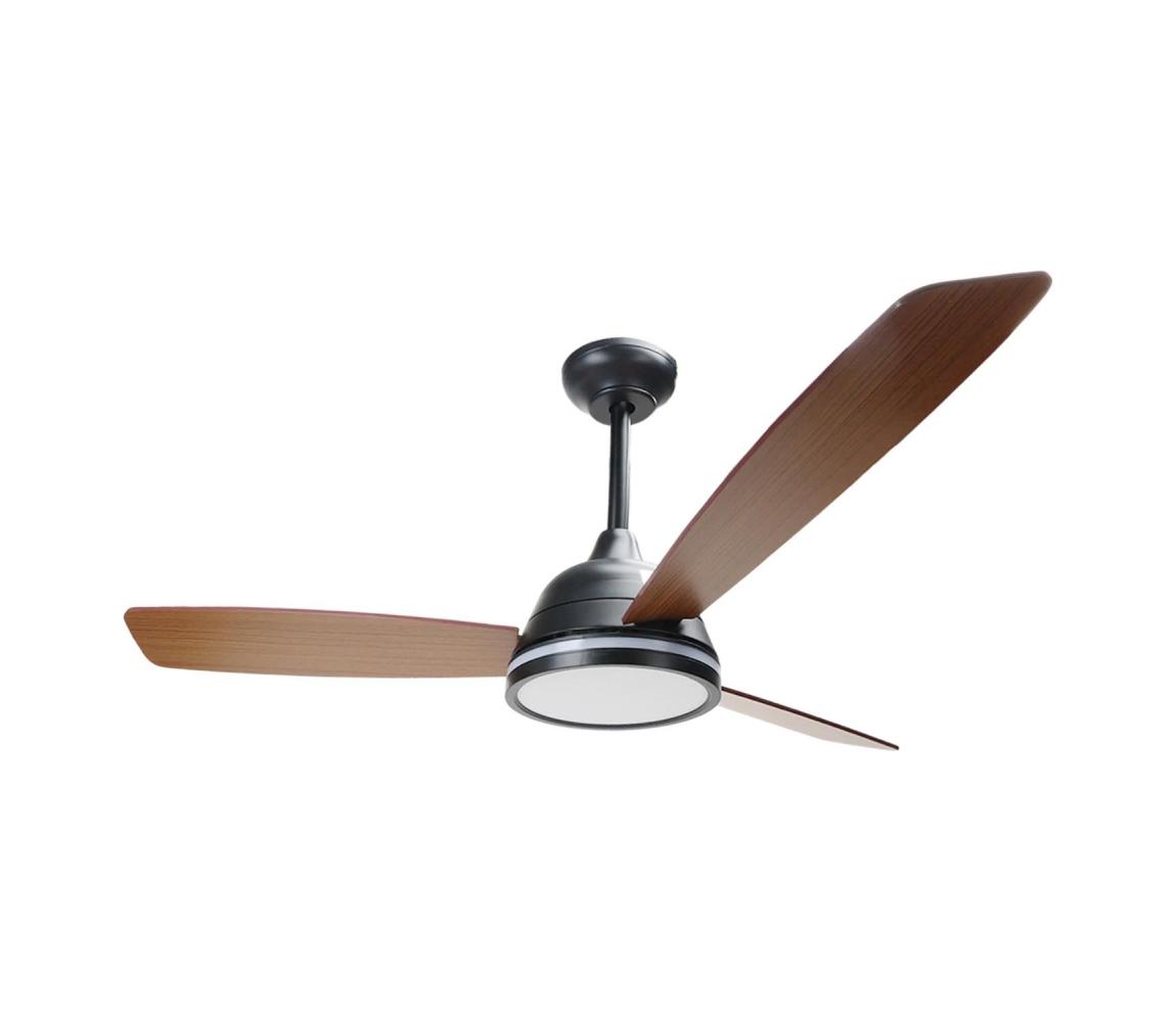 ZE - LED stmievateľný stropný látor LED/20W/230V 2700-6500K 132cm hnedá+DO B10313AFHG