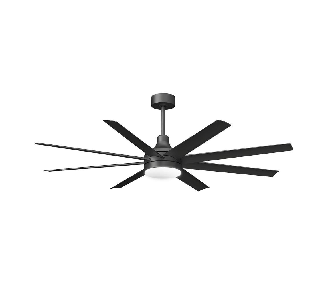 ZE - LED stmievateľný stropný látor LED/24W/230V 2700-6500K 165cm čierny + diaľkové ovládanie B10313AFHJ