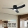 ZEVENTI - LED stmievateľný stropný ventilátor ORBITO LED/24W/230V 3000/4000/6000K Wi-Fi Tuya čierny + diaľkové ovládanie
