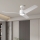 ZEVENTI - LED Stmievateľný stropný ventilátor ORVIETO LED/18W/230V 3000-6000K Wi-Fi Tuya biela + diaľkové ovládanie