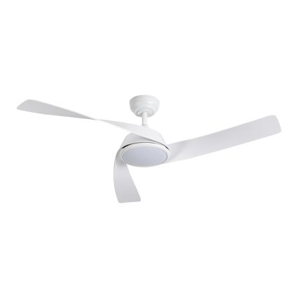 ZEVENTI - LED stmievateľný stropný ventilátor AERYS, 24 W, 230 V, 3000/4000/6000 K, Wi-Fi Tuya, biely + diaľkové ovládanie