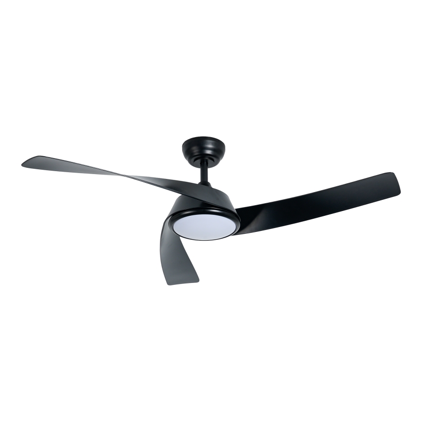ZEVENTI - LED stmievateľný stropný ventilátor AERYS  LED/24W/230V 3000/4000/6000K Wi-Fi Tuya čierny + diaľkové ovládanie
