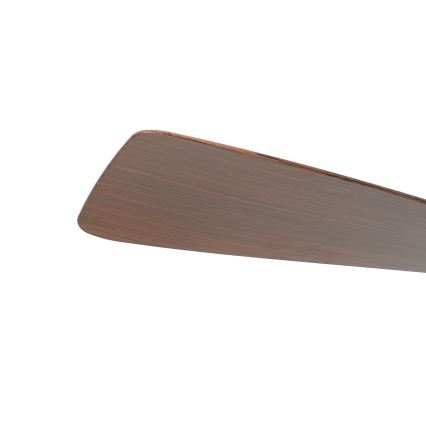 ZEVENTI - LED Stmievateľný stropný ventilátor AERYS LED/24W/230V 3000/4000/6000K Wi-Fi Tuya čierna/orech + diaľkové ovládanie