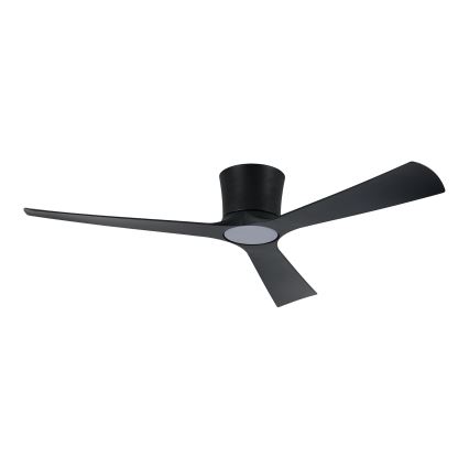 ZEVENTI - LED stmievateľný stropný ventilátor AUREX LED/24W/230V 3000/4000/6000K Wi-Fi Tuya čierna + diaľkové ovládanie