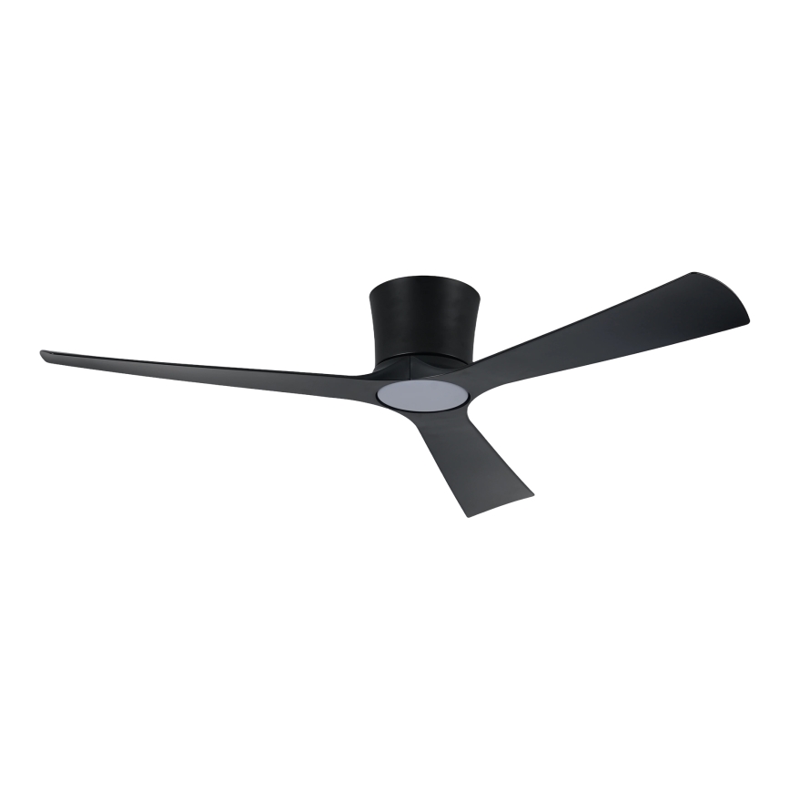 ZEVENTI - LED stmievateľný stropný ventilátor AUREX LED/24W/230V 3000/4000/6000K Wi-Fi Tuya čierna + diaľkové ovládanie