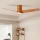 ZEVENTI - LED Stropný ventilátor BARROSA LED/18W/230V 3000/4000/6000K Wi-Fi Tuya hnedá + diaľkové ovládanie