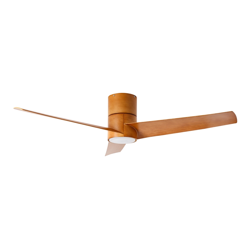 ZEVENTI - LED Stropný ventilátor BARROSA LED/18W/230V 3000/4000/6000K Wi-Fi Tuya hnedá + diaľkové ovládanie