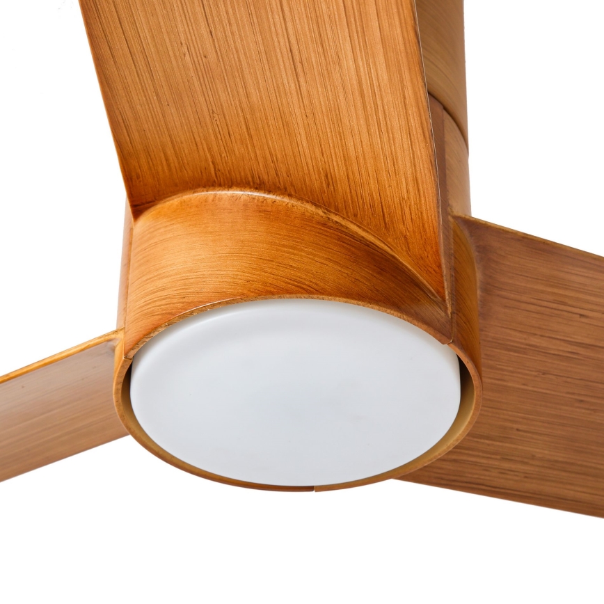 ZEVENTI - LED Stropný ventilátor BARROSA LED/18W/230V 3000/4000/6000K Wi-Fi Tuya hnedá + diaľkové ovládanie