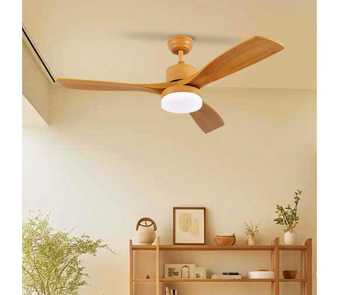 ZE ZE - LED Stropný látor MARE LED/24W/230V Wi-Fi Tuya dub + DO