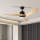 ZEVENTI - LED Stropný ventilátor NATURITO LED/18W/230V 3000-6000K Wi-Fi Tuya čierna/dub + diaľkové ovládanie