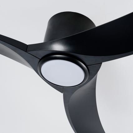 ZEVENTI - LED stmievateľný stropný ventilátor ORBITO LED/24W/230V 3000/4000/6000K Wi‑Fi Tuya čierny + diaľkové ovládanie