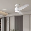 ZEVENTI - LED stropný ventilátor ORVIETO LED/18W/230V 3000/4000/6000K Wi-Fi Tuya biela + diaľkové ovládanie